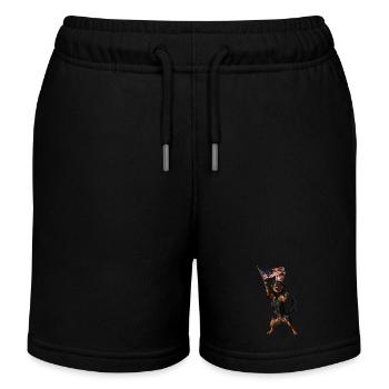 Rottweiler - Kinder Organic Joggingshorts Mini Bolter von Stanley/Stella - Schwarz - Vorne