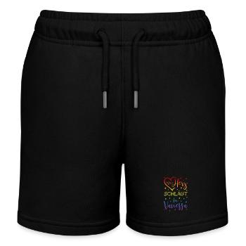 Mein Herz schlägt für Vanessa  - Kinder Organic Joggingshorts Mini Bolter von Stanley/Stella - Schwarz - Vorne