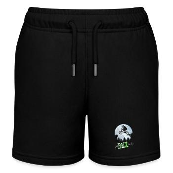 BMX files - Short de jogging enfant bio Stanley/Stella - noir - Devant