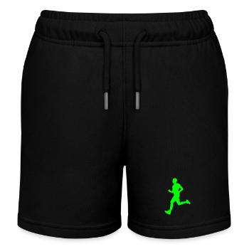 Running hommes 4 - Short de jogging enfant bio Stanley/Stella - noir - Devant