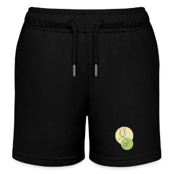 Lièvre linéaire - Short de jogging enfant bio Stanley/Stella - noir - Devant