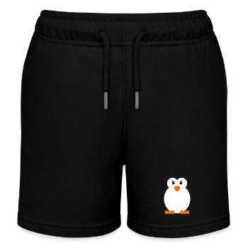 Oiseau de mer Animal Pingouin Antarctique Zoo Oiseau - Short de jogging enfant bio Stanley/Stella - noir - Devant