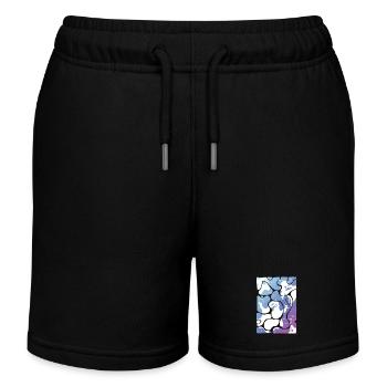 Halloween Geister - Kinder Organic Joggingshorts Mini Bolter von Stanley/Stella - Schwarz - Vorne