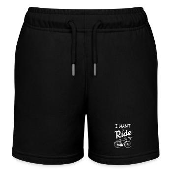 Radsport, Radsportfan, Radfahrer - Kinder Organic Joggingshorts Mini Bolter von Stanley/Stella - Schwarz - Vorne
