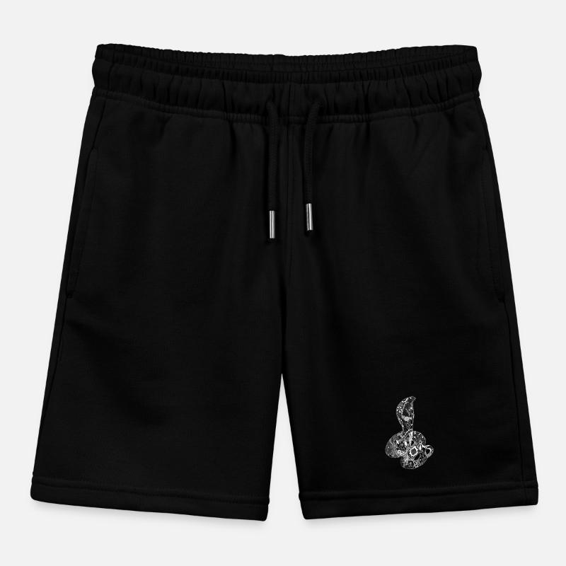 Patchwork Cobra Kids Organic Sweat Shorts by Stanley/Stella