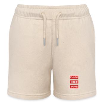 Kyoto Japan Blocks Motiv - Kinder Organic Joggingshorts Mini Bolter von Stanley/Stella - Natur - Vorne