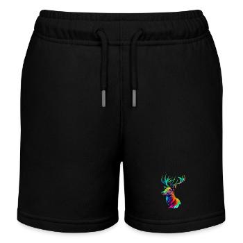 Cerf - Short de jogging enfant bio Stanley/Stella - noir - Devant