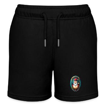 Weihnachtsmann - Kinder Organic Joggingshorts Mini Bolter von Stanley/Stella - Schwarz - Vorne