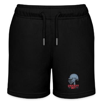 Garçons de cricket - Short de jogging enfant bio Stanley/Stella - noir - Devant