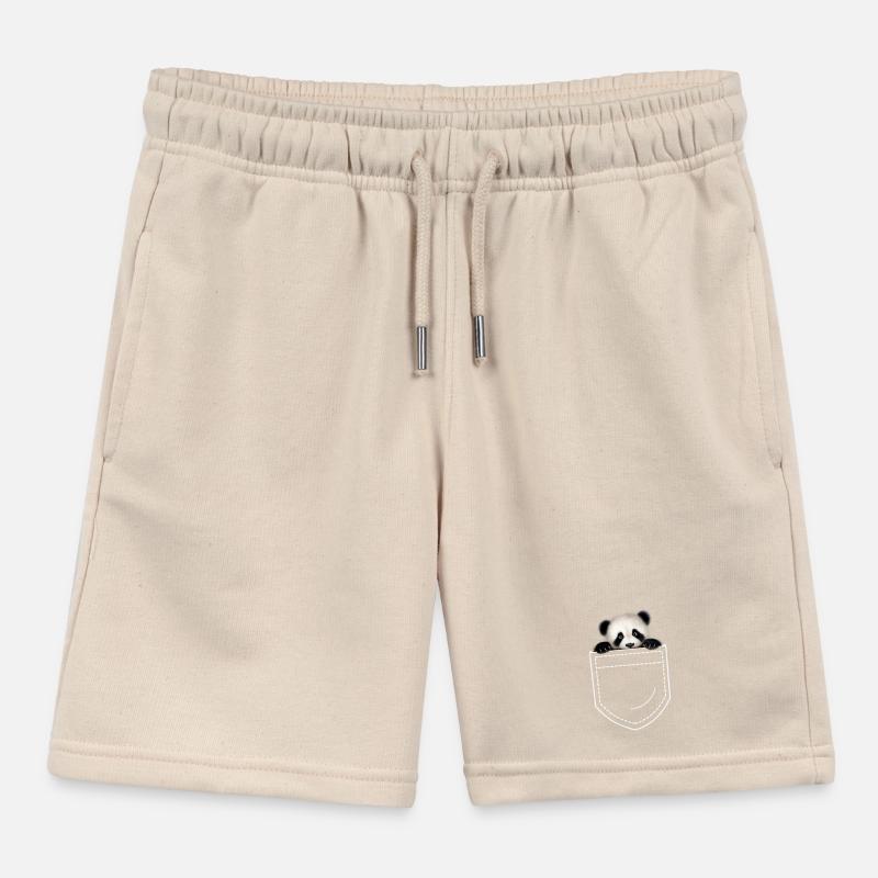 Panda Panda Bear Kids Organic Sweat Shorts by Stanley/Stella