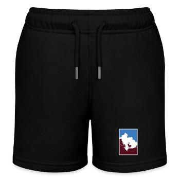 Hirschsprung crazy - Kinder Organic Joggingshorts Mini Bolter von Stanley/Stella - Schwarz - Vorne