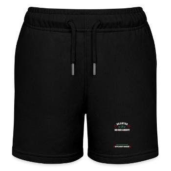 Schlafender Beamter - Kinder Organic Joggingshorts Mini Bolter von Stanley/Stella - Schwarz - Vorne