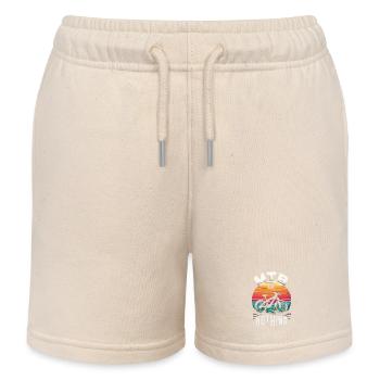 Mountain Bike Adventure Quote Design - Kids Organic Sweat Shorts by Stanley/Stella - soft Ecru - Front