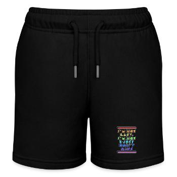 Anyway, cool saying, attitude doesn't matter to me - Kids Organic Sweat Shorts by Stanley/Stella - black - Front