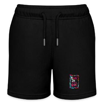 Bevor Du fragst: NEIN! - Kinder Organic Joggingshorts Mini Bolter von Stanley/Stella - Schwarz - Vorne