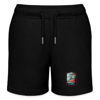 Hamburger Hafen und seine Schiffe - Kinder Organic Joggingshorts Mini Bolter von Stanley/Stella - Schwarz - Vorne