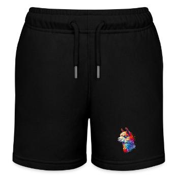 Alpaga - Short de jogging enfant bio Stanley/Stella - noir - Devant