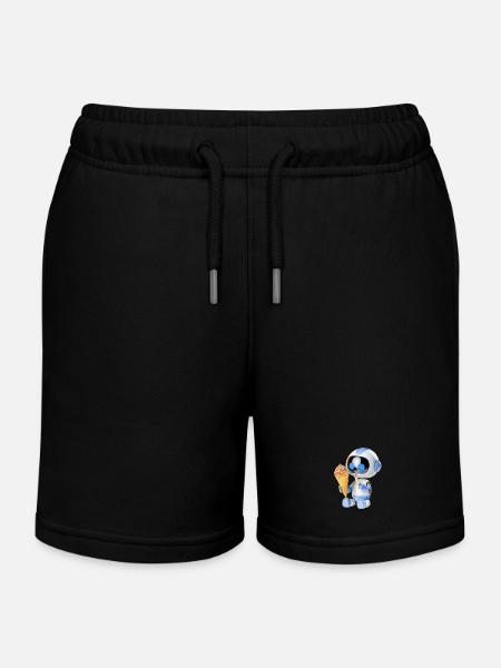 Crème glacée robot - Short de jogging enfant bio Stanley/Stella - noir