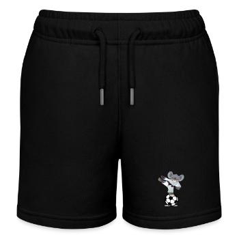 FUSSBALLSPIELER, JUDO-KARATE-ATHLET - Kinder Organic Joggingshorts Mini Bolter von Stanley/Stella - Schwarz - Vorne