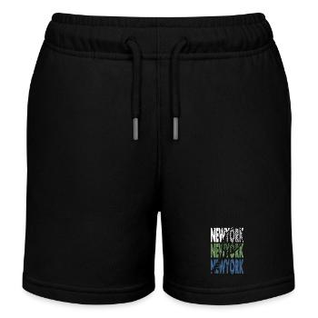 Tennis Shirt New York Turnier Amerika Design - Kinder Organic Joggingshorts Mini Bolter von Stanley/Stella - Schwarz - Vorne