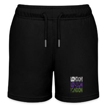 Maillot de tennis London Grand Slam Tournament Design - Short de jogging enfant bio Stanley/Stella - noir - Devant