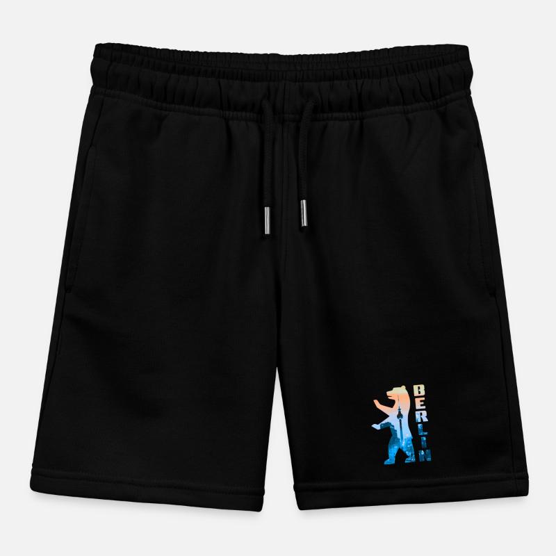 Silhouette d’ours de Berlin Short de jogging enfant bio Stanley/Stella