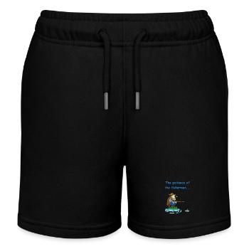 The Fisherman's Patience - Kids Organic Sweat Shorts by Stanley/Stella - black - Front