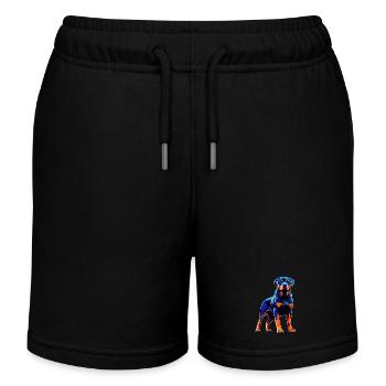 Design de survie expressif Rottweiler - Short de jogging enfant bio Stanley/Stella - noir - Devant