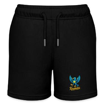 Kasachstan Adler Flagge Fahne cool Geschenk - Kinder Organic Joggingshorts Mini Bolter von Stanley/Stella - Schwarz - Vorne