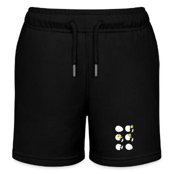 Le poussin - Short de jogging enfant bio Stanley/Stella - noir - Devant