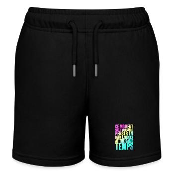 DICTON COOL POUR LES MULTILINGUES, LES INTERNATIONAUX - Short de jogging enfant bio Stanley/Stella - noir - Devant