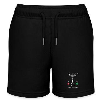 L’apnée m’appelle et je dois y aller design drôle - Short de jogging enfant bio Stanley/Stella - noir - Devant