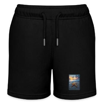 Étoile de mer Étoile de mer - Short de jogging enfant bio Stanley/Stella - noir - Devant