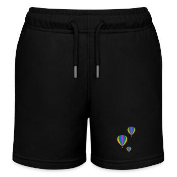 Vol en montgolfière - Short de jogging enfant bio Stanley/Stella - noir - Devant