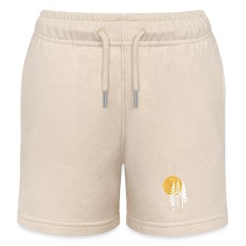 Silhouette de pins ensoleillés - Short de jogging enfant bio Stanley/Stella - écru doux - Devant