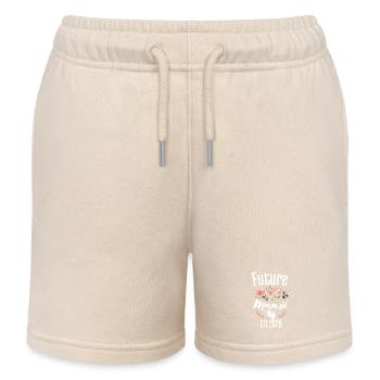 Future Granny T-Shirt in 2026 Schwangerschaftsankündigung - Kinder Organic Joggingshorts Mini Bolter von Stanley/Stella - Natur - Vorne
