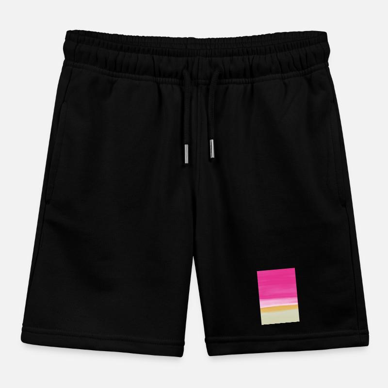 Line study pink yellow Kinder Organic Joggingshorts Mini Bolter von Stanley/Stella