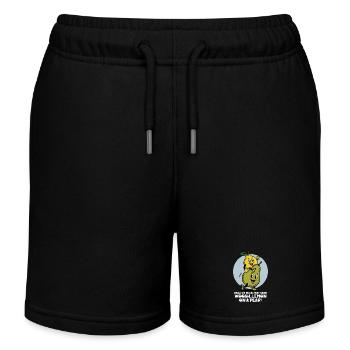 Lemon on a Pear - Kids Organic Sweat Shorts by Stanley/Stella - black - Front