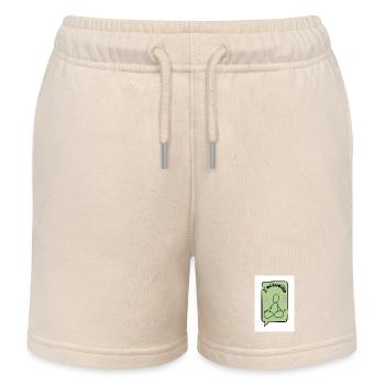 I welcome ochre - Kids Organic Sweat Shorts by Stanley/Stella - soft Ecru - Front