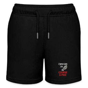 J'ai Course à Pied Pas le Temps - Short de jogging enfant bio Stanley/Stella - noir - Devant
