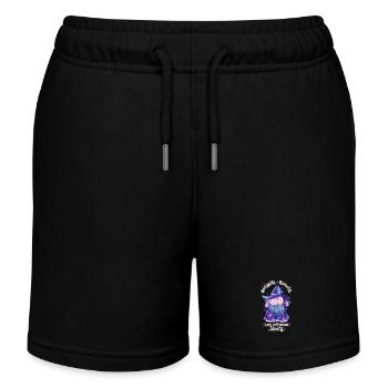 Wizard Booty Butttober - Kids Organic Sweat Shorts by Stanley/Stella - black - Front