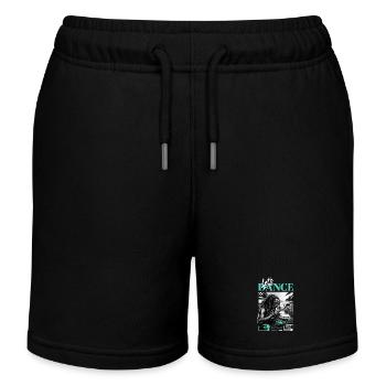 Lets Dance Jamaican Drummer - Kinder Organic Joggingshorts Mini Bolter von Stanley/Stella - Schwarz - Vorne