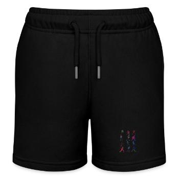 Baseballspieler #baseball #sport - Kinder Organic Joggingshorts Mini Bolter von Stanley/Stella - Schwarz - Vorne