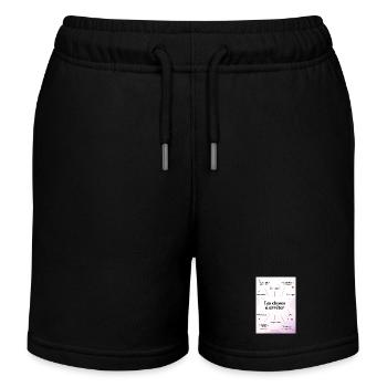 QUOTE. HUMOR. RESOLUTION. CHRISTMAS. YEAR - Kids Organic Sweat Shorts by Stanley/Stella - black - Front