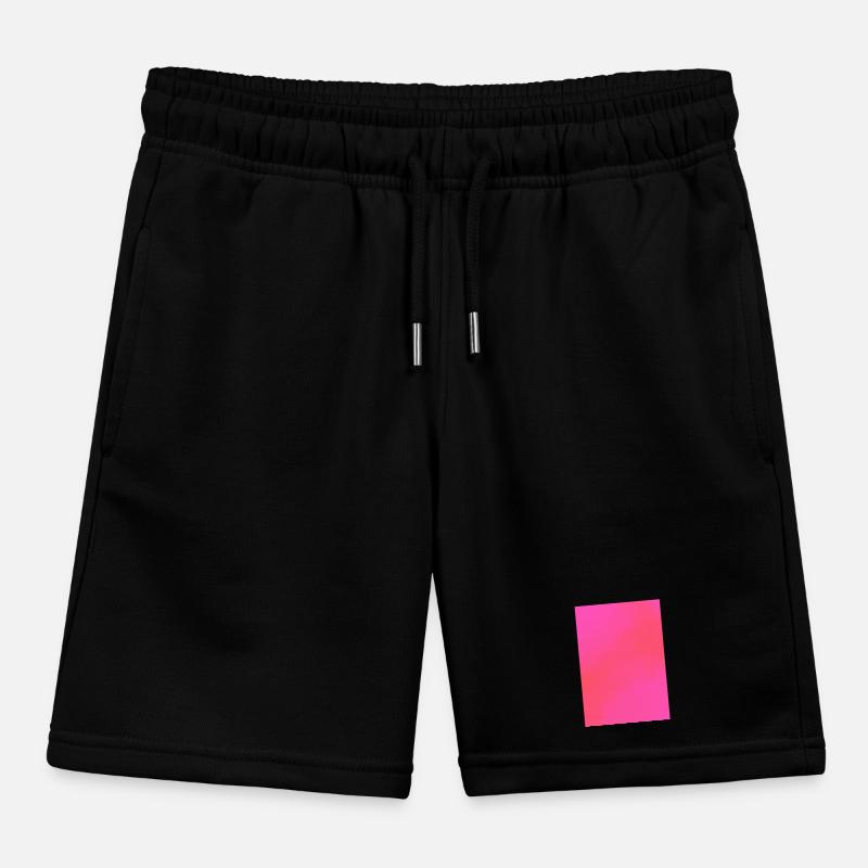 Gradient - pink red customizable Kids Organic Sweat Shorts by Stanley/Stella