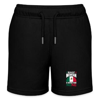 Mexiko Stolz & Heimat Mexikaner Mexico Flagge - Kinder Organic Joggingshorts Mini Bolter von Stanley/Stella - Schwarz - Vorne