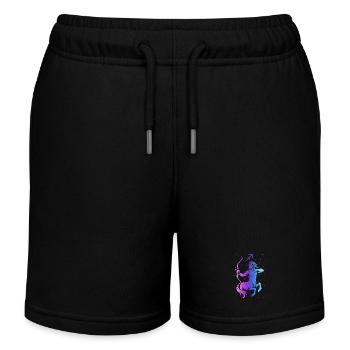 Sagittaire – Signe du Néon - Short de jogging enfant bio Stanley/Stella - noir - Devant