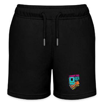 Aucune idée de ce que c’est - un design rétro drôle - Short de jogging enfant bio Stanley/Stella - noir - Devant