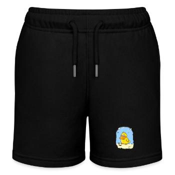 Canard-de Guerre - Short de jogging enfant bio Stanley/Stella - noir - Devant