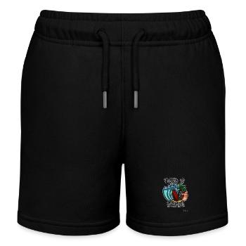 Opfer des Surfens - Kinder Organic Joggingshorts Mini Bolter von Stanley/Stella - Schwarz - Vorne